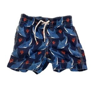 Boys 24 M Clothing Lot – 3 Pieces – Swim Trunks, Nike Track Jacket, Sweat Shorts